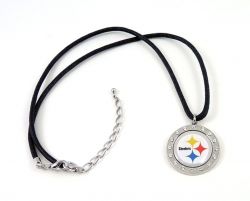 STEELERS CRYSTAL CIRCLE NECKLACE (FJ-1022)