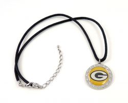 PACKERS CRYSTAL CIRCLE NECKLACE (FJ-1022)