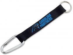 PANTHERS (BLACK) CARABINER KEYCHAIN