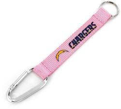 CHARGERS PINK CARABINER LANYARD KEYCHAIN
