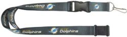 DOLPHINS (CHARCOAL) TEAM LANYARD
