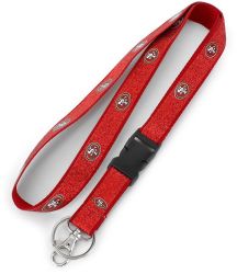 49ERS SPARKLE (RED) LANYARD