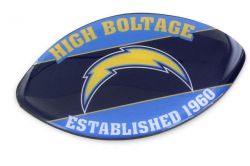CHARGERS SLOGAN FOOTBALL MAGNET