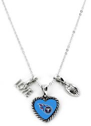 TITANS LOVE FOOTBALL NECKLACE