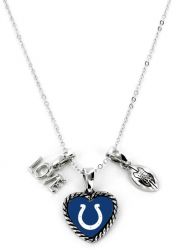 COLTS LOVE FOOTBALL NECKLACE