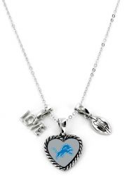 LIONS LOVE FOOTBALL NECKLACE