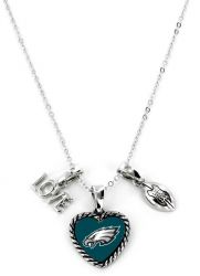 EAGLES LOVE FOOTBALL NECKLACE