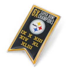 STEELERS CHAMPIONSHIP BANNER PIN