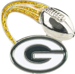PACKERS GLITTER TRAIL PIN (GOLD)