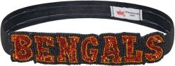 BENGALS GRACE SEQUINS & BEADS ELASTIC HAIR BAND