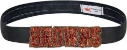 BROWNS GRACE SEQUINS & BEADS ELASTIC HAIR BAND