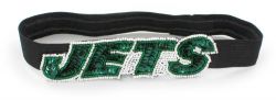 JETS SEQUINS & BEADS ELASTIC HEAD BAND