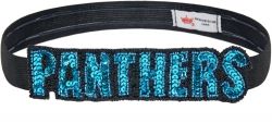 PANTHERS SEQUINS & BEADS ELASTIC HEAD BAND