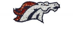 BRONCOS SEQUINS & BEADS HAIR CLIP