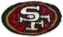 49ERS SEQUINS & BEADS HAIR CLIP