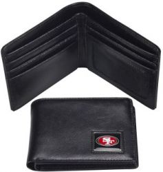 49ERS LEATHER RFID TRAVEL WALLET (OC)