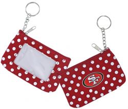 49ERS (RED) COIN PURSE KEYCHAIN