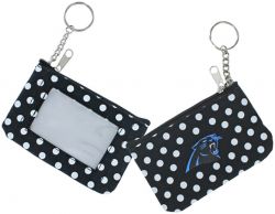 PANTHERS (BLACK) COIN PURSE KEYCHAIN