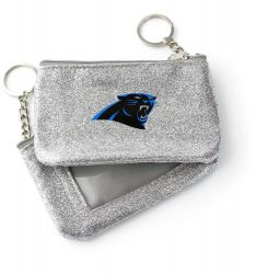 PANTHERS (SILVER) SPARKLE COIN PURSE (OC)