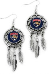 PANTHERS DREAM CATCHER EARRINGS