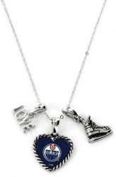 OILERS LOVE SKATE NECKLACE