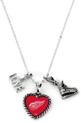 RED WINGS LOVE SKATE NECKLACE