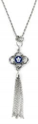 MAPLE LEAFS CHARMED TASSEL NECKLACE