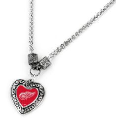 RED WINGS HEART PENDANT