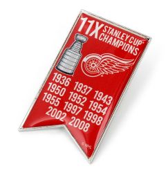 RED WINGS CHAMPIONSHIP BANNER PIN
