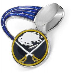 SABRES (BLUE) GLITTER TRAIL PIN
