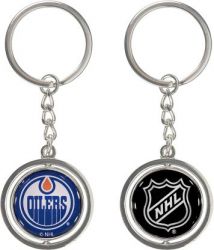 OILERS SPINNING KEYCHAIN