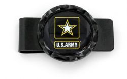 US ARMY BLACK DIAMOND CUT MONEY CLIP