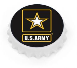 US ARMY BOTTLE CAP OPENER MAGNET
