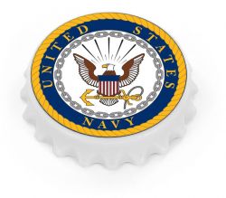 US NAVY BOTTLE CAP OPENER MAGNET