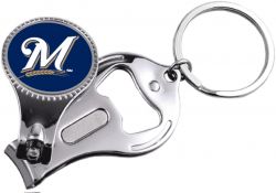 BREWERS NAIL CLIPPER/BOTTLE OPENER KEYCHAIN