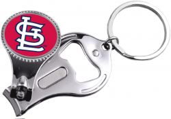 CARDINALS NAIL CLIPPER/BOTTLE OPENER KEYCHAIN