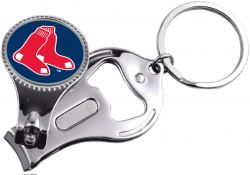 RED SOX NAIL CLIPPER/BOTTLE OPENER KEYCHAIN