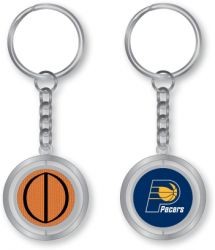 PACERS RUBBER BASKETBALL KEYCHAIN (KT-251)