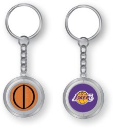 LAKERS PVC BASKETBALL SPINNING KEYCHAIN (KT-251)