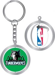 TIMBERWOLVES SPINNING KEYCHAIN